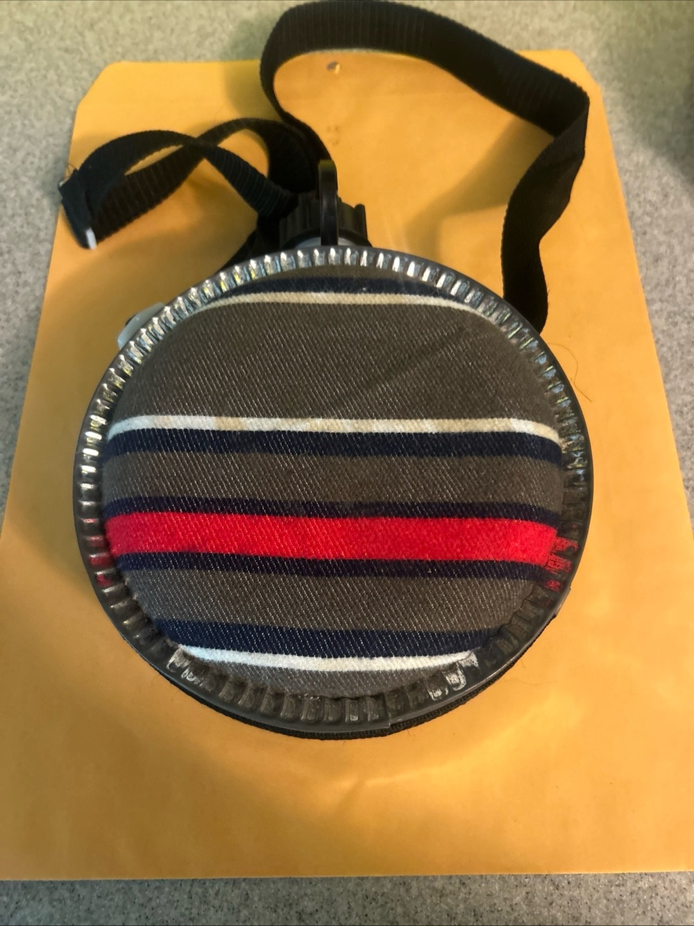 Blanket Covered Round Desert 2 Quart Canteen & Strap